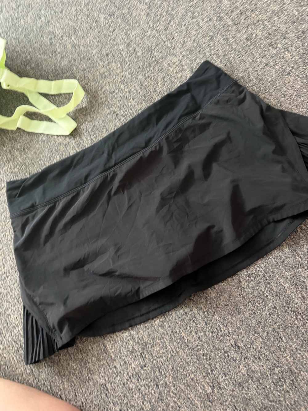 Lululemon Play Off The Pleats Skirt Black Size 14 Tennis Athleisure
